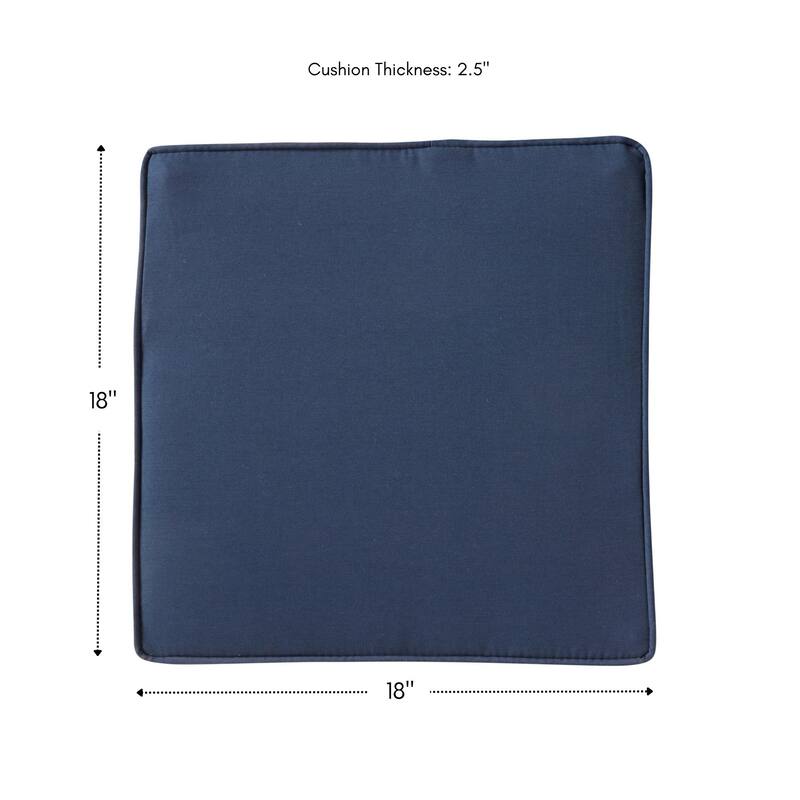 Greendale Home Fashions 18" Square Outdoor Chair Pad (Set of 2)