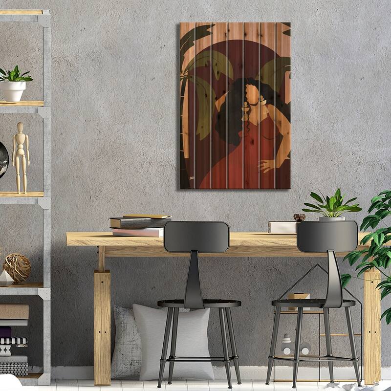 Camille Print On Wood by Bria Nicole - Multi-Color