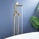preview thumbnail 5 of 23, Rbrohant Industrial Style Freestanding Bathtub Faucet, High Flow Shower Floor Mounted Tub Faucets