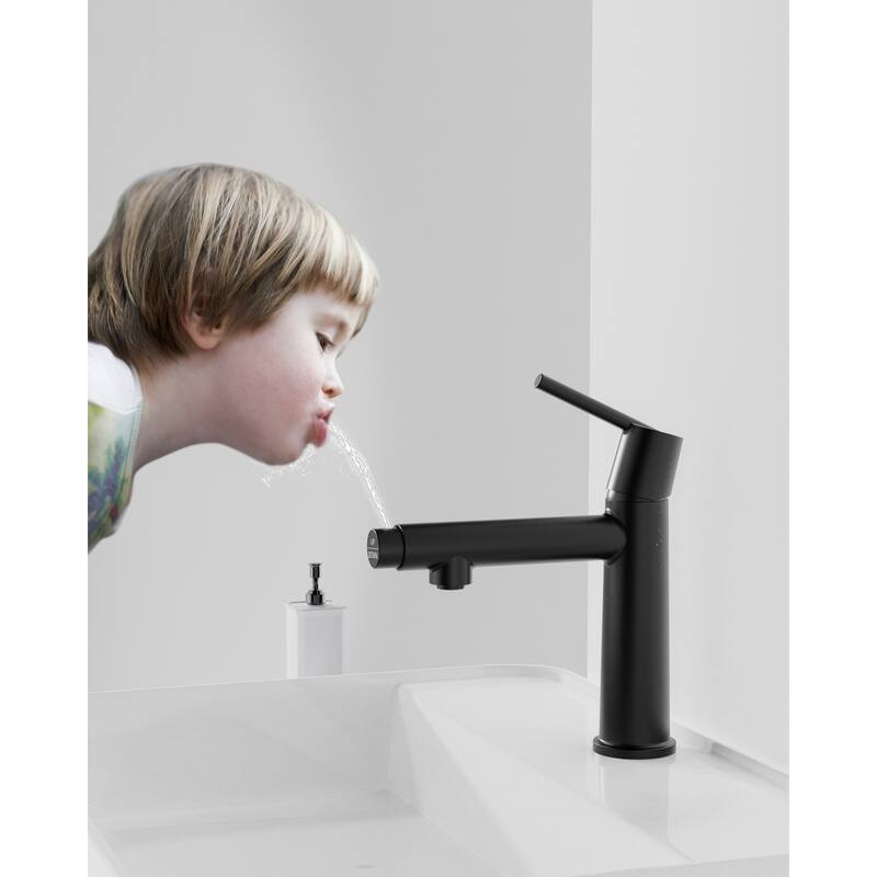 Bathroom Sink Faucet with Single Handle and Dual Water Modes - 7.71" x 4.68" x 9.21"
