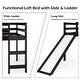 preview thumbnail 9 of 8, Gymax Twin Size Loft Bed with Slide Wood Low Sturdy Loft Bed Bedroom