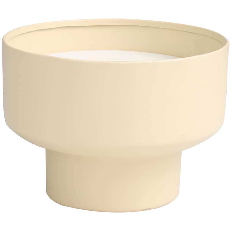Metal Scented Matte 50 oz 3 Wick Candle with White Wax