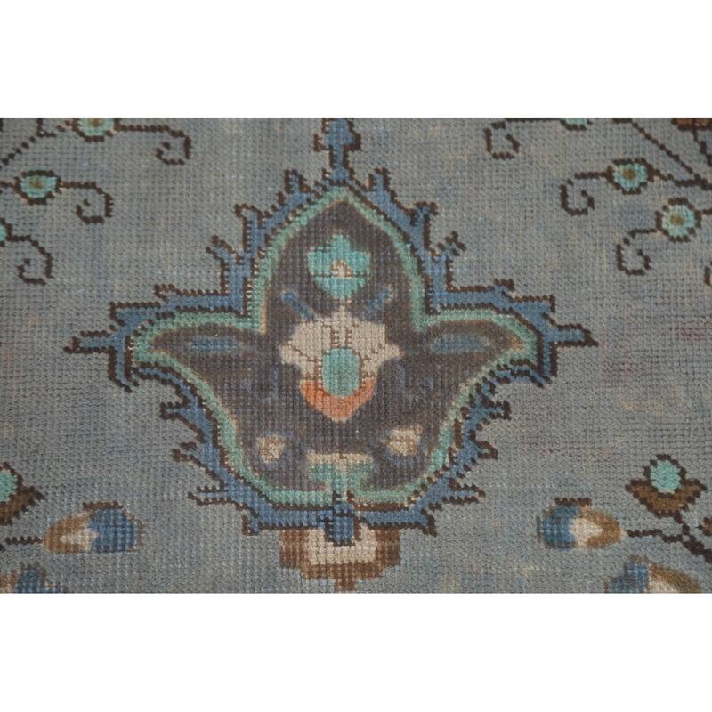 Tabriz Persian Vintage Area Rug Handmade Wool Carpet - 6'3" x 9'4"