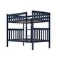preview thumbnail 26 of 26, Now Furniture Solid Wood Twin Over Twin Bunk Bed with Straight Ladder