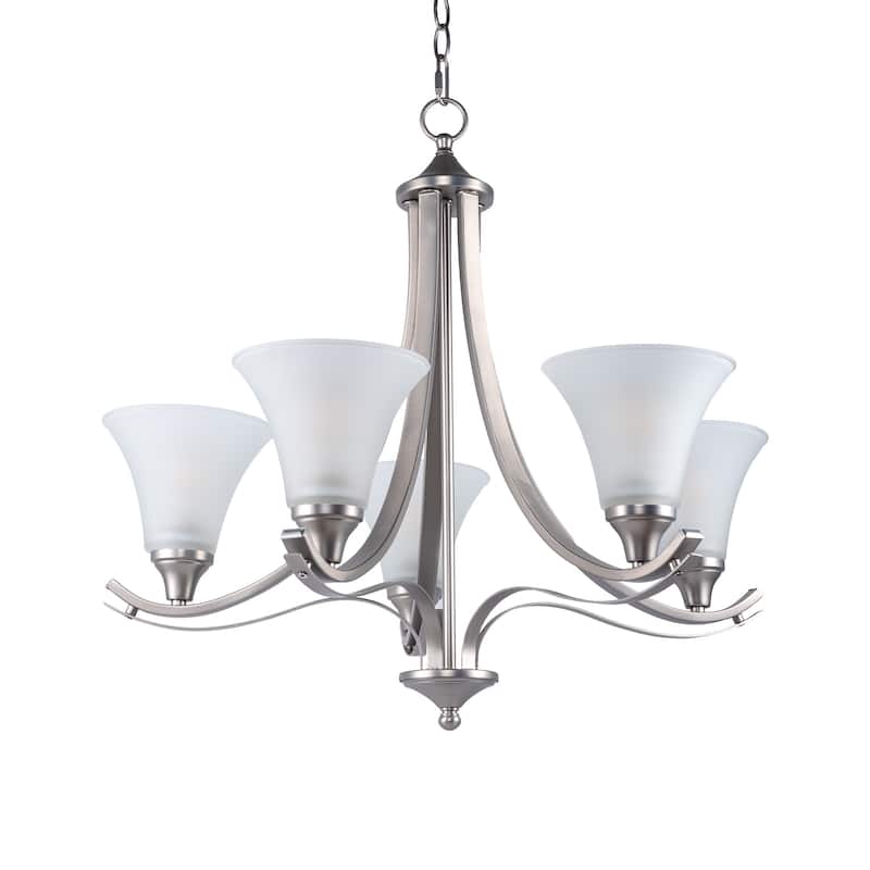 5-Light Adjustable Metal Chandelier
