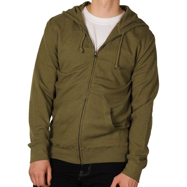 Gear For Sports Men's Thermal-Weave Lightweight Zip Hoodie