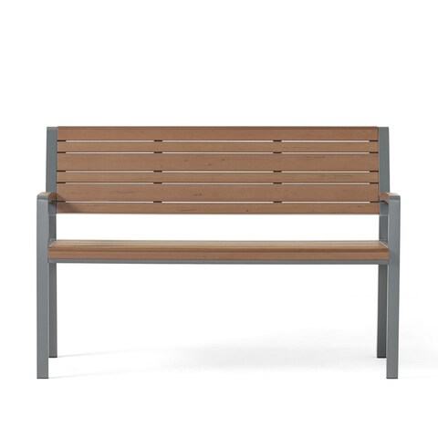 Davos Outdoor Aluminum Outdoor Bench by Christopher Knight Home
