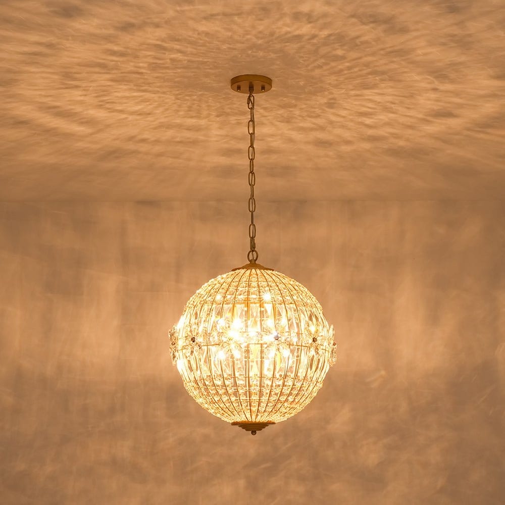 リュミエールPendant light Luxe-Bloom-Beaded-Round-Sphere