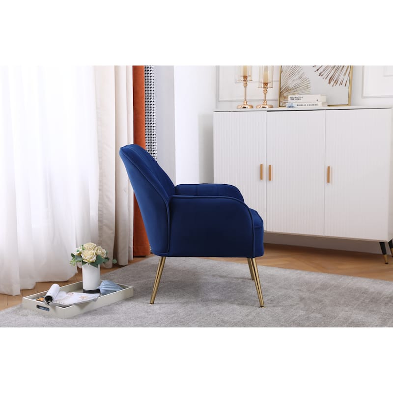 Modern Soft White Teddy fabric Ivory Ergonomics Accent Chair Living Room Chair