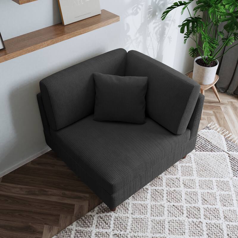 Free Combination Multi-Shaped Corduroy Sofa Modular