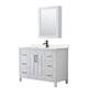 Option White, Black Trim, Carrara Cultured Marble Top