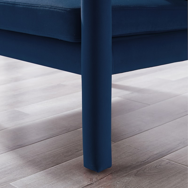 Art Leon Velvet Accent Armchair