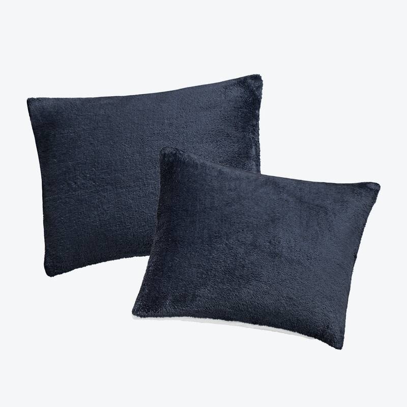 Swift Home Luxurious Reversible High Pile Plush and Sherpa Comforter Set