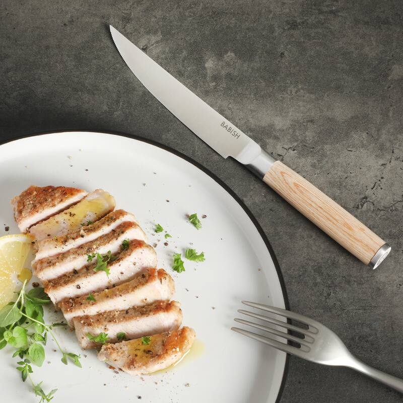 Babish High-Carbon 1.4116 German Steel 4 Pack 5" Steak Knife Set