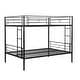 preview thumbnail 4 of 9, Full Over Full Metal Bunk Bed - Sturdy Structure, Easy Assembly, No Box Spring Required