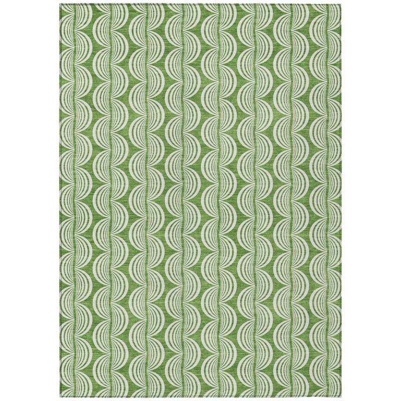 HomeRoots Ogee Transitional Rectangle Outdoor Rug