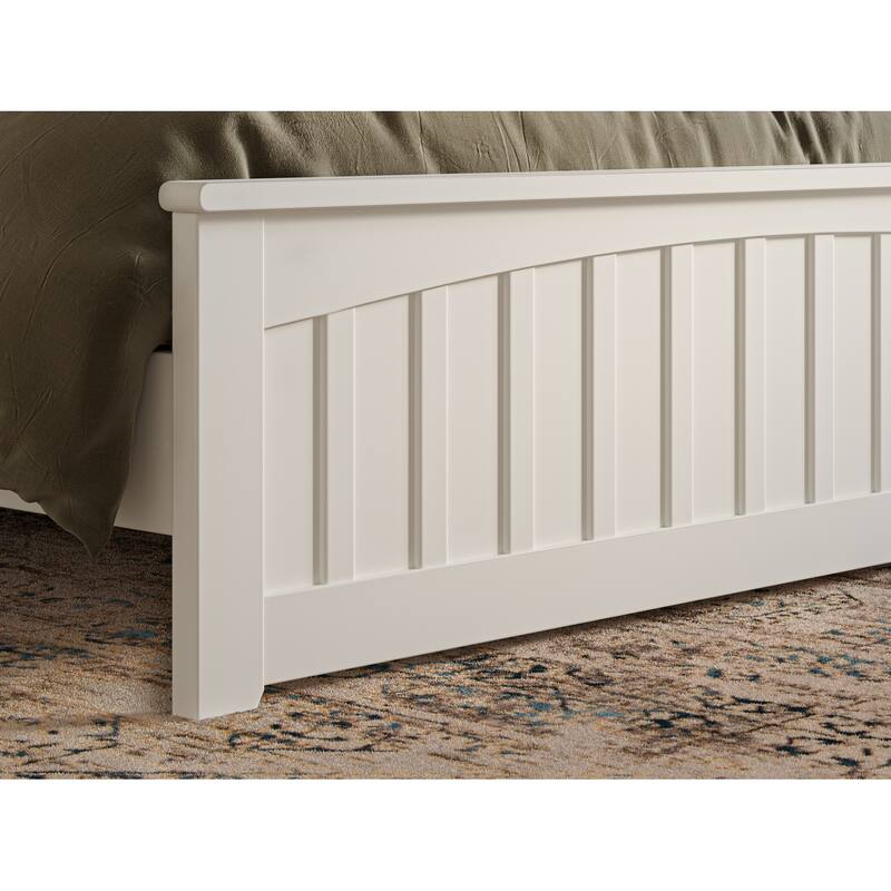 Becket Solid Wood Low Profile Platform Bed with Matching Footboard