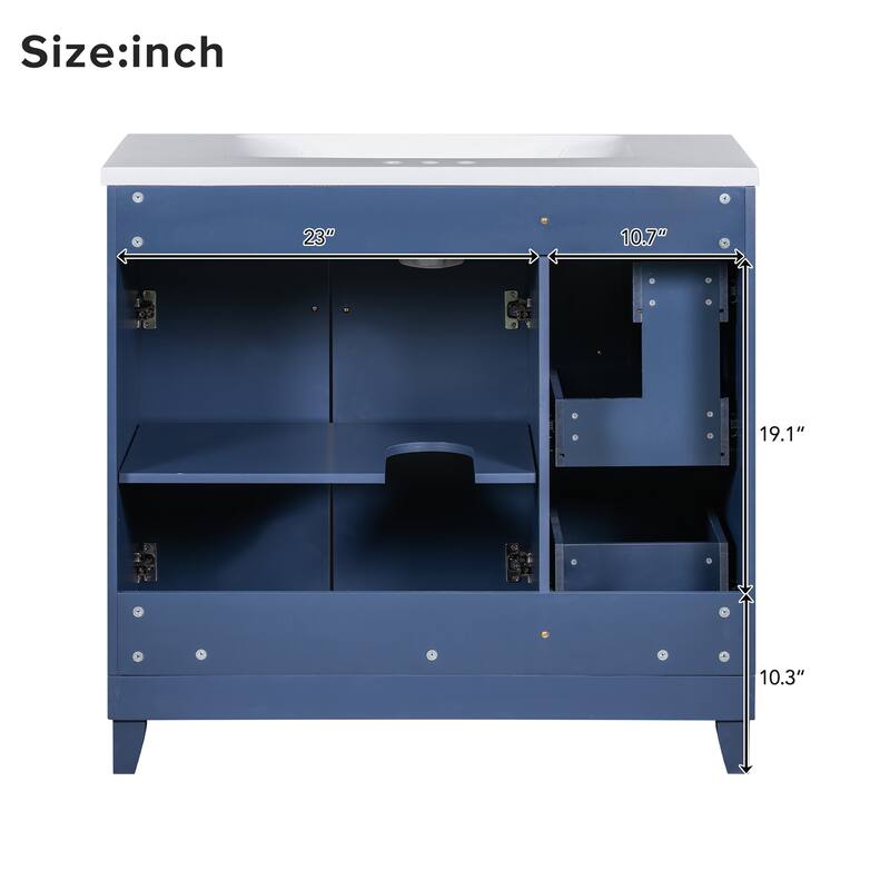 MDF Bathroom Vanity with Resin Sink