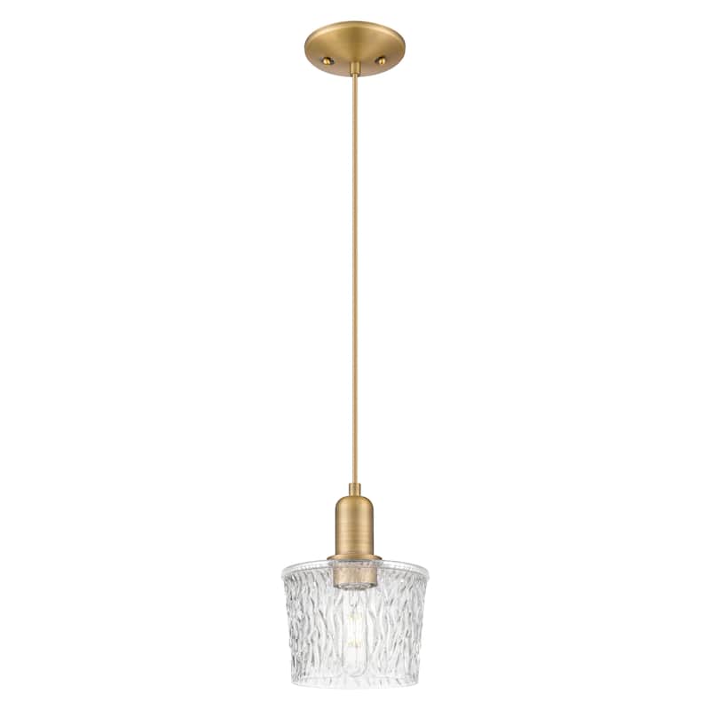 Innovations Lighting Endless Possibilities Arcadia - Niagara - 1 Light 7" Cord Hung Mini Pendant - Brushed Brass