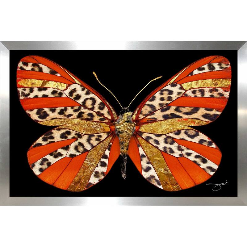"Leopard & Gold Butterfly" by Jodi Print on Acrylic