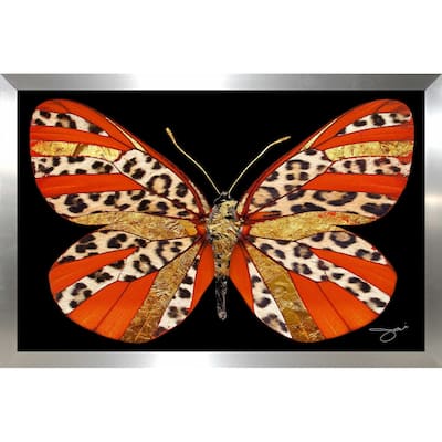 "Leopard & Gold Butterfly" by Jodi Print on Acrylic