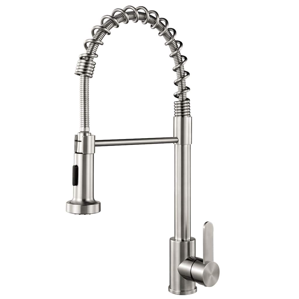 Stainless Steel Kitchen Sink Undermount 50-50 Double Bowl with Kitchen Faucet - 32*18*9