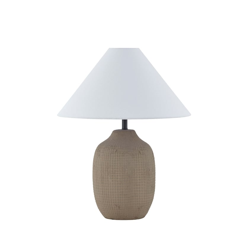 Hartford 23" Table Lamp with Linen Shade, Taupe