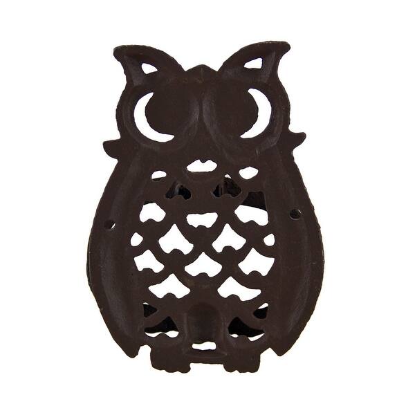 Shop Rustic Cast Iron Filigree Owl Decorative Door Knocker Free