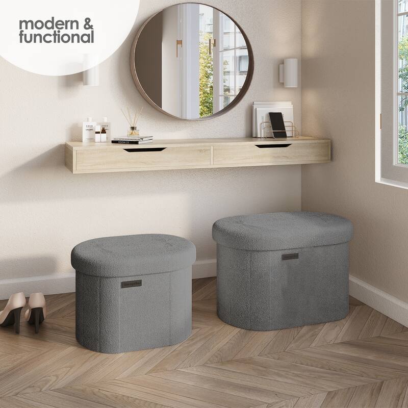 Emperyan Storage Bench for Living Room, Small Ottoman Foot Rest