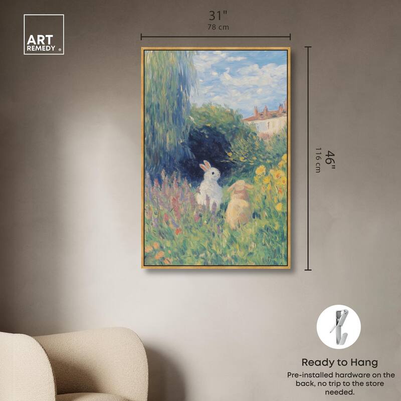 Quiet Gardeners Canvas by Art Remedy