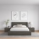 preview thumbnail 34 of 38, James 4-Piece Bedroom Set with Bed, Headboard, and 2 Nightstands