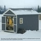 preview thumbnail 19 of 24, VEIKOUS Outdoor Wood Storage Shed with Lockable Door and Window - 8'x12'