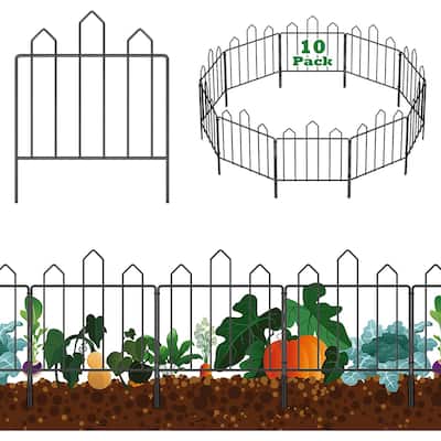 No Dig Rustproof Metal Garden Fence Border