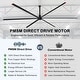 preview thumbnail 35 of 42, 240"/264"/288" HVLS Industrial Ceiling Fan 120V 1-Phase with Aluminum Blades for Warehouse, Factory, Gym, Barn