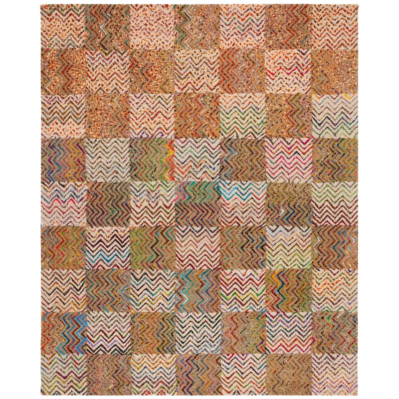 SAFAVIEH Handmade Nantucket Myriame Contemporary Cotton Rug