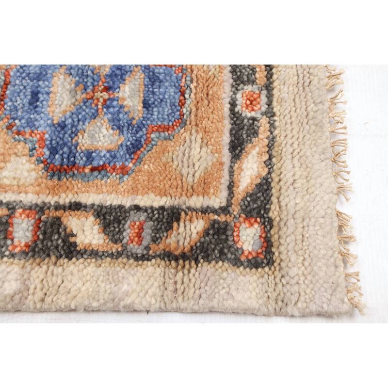 ECARPETGALLERY Hand-knotted Mamluk Ivory Wool Rug - 9'1 x 11'11