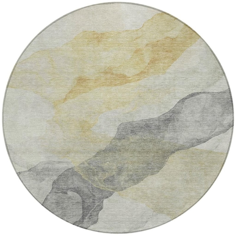 HomeRoots Abstract Transitional Rectangle Outdoor Rug