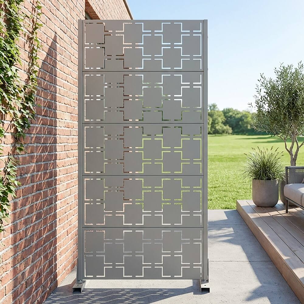 6 ft. H x 4 ft. Metal Privacy Screen Free Standing