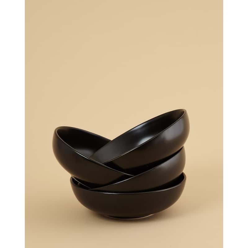 Euro Essential 4 Piece 9.25" Stoneware Bistro Bowl Set