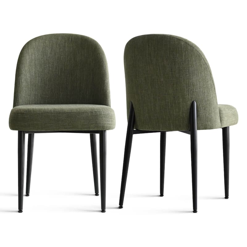 Linen Upholstered Dining Chair(Set of 2)