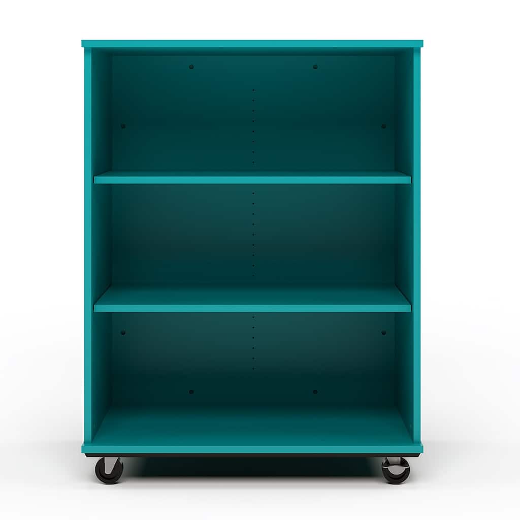 Tot Mate Open Single Sided Mobile Storage Locker, Write-on Wipe-off Markerboard Back, 48H