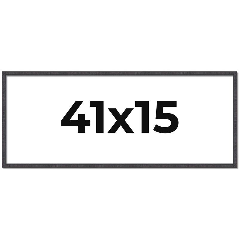 41x15 Frame Brown Picture Frame - Complete Modern Photo Frame Includes