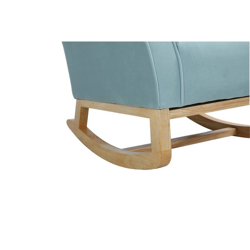 Modern Upholstered Rocking Chair for Playroom,Bedroom and Living Room
