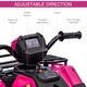 preview thumbnail 23 of 25, Aosom 12V Kids ATV Quad Car with Forward Backward Function, Kids with Wear-Resistant Wheels, Music, LED Headlights