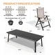 preview thumbnail 33 of 39, 9/11/13-Piece Luxury Outdoor Dining Set All-Weather Aluminum Patio Furniture Foldable Chairs