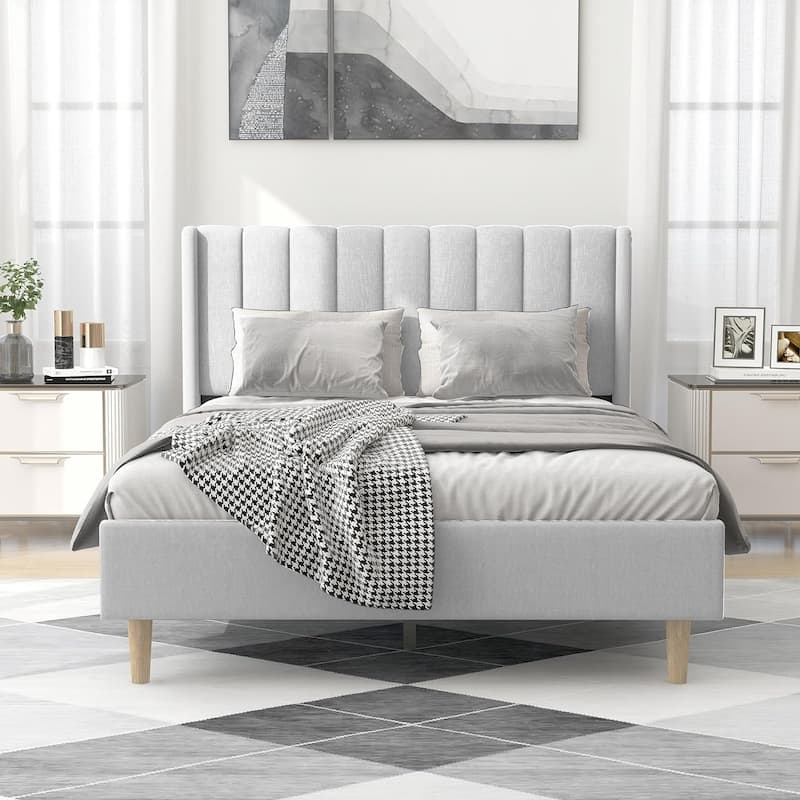 Alazyhome Upholstered Platform Bed Frame