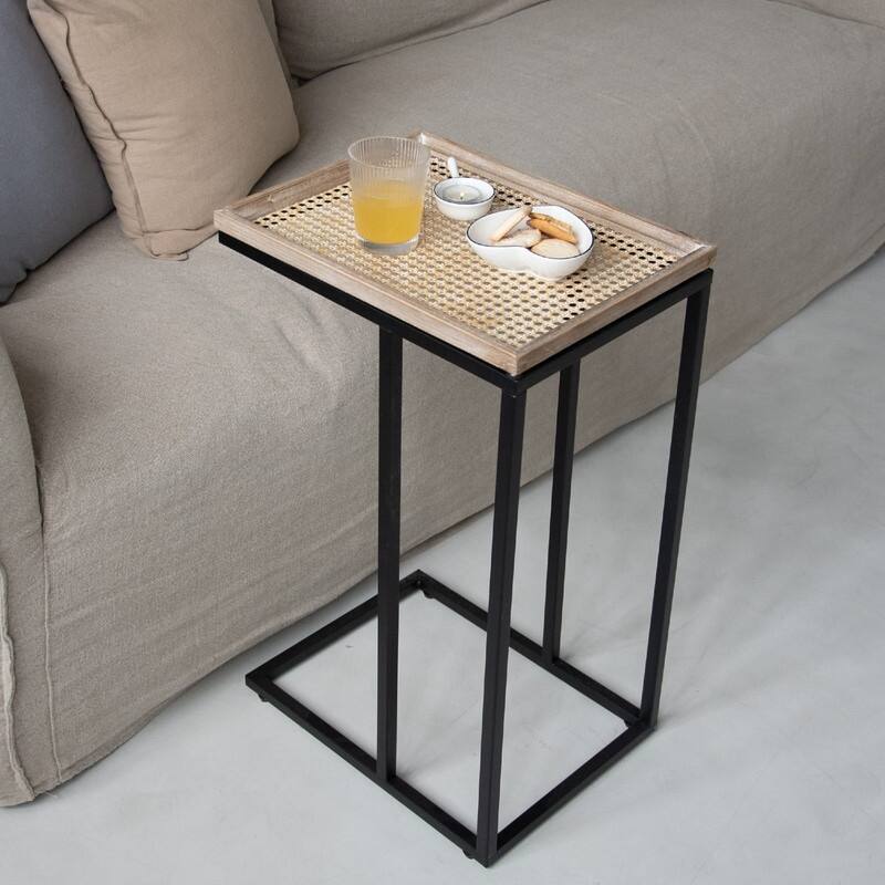 C Table Couch End Table - 15.5"D x 11.5"W x 25.25"H