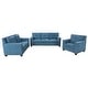 preview thumbnail 2 of 15, Gliden Modern Linen Fabric Sofa with Solid Wood Frame