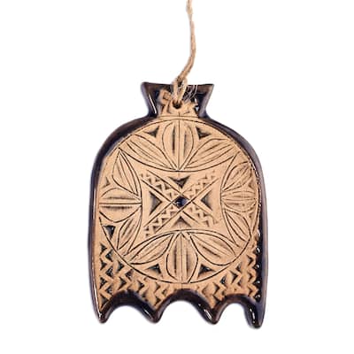 Novica Handmade Sapphire Echo Ceramic Home Accent