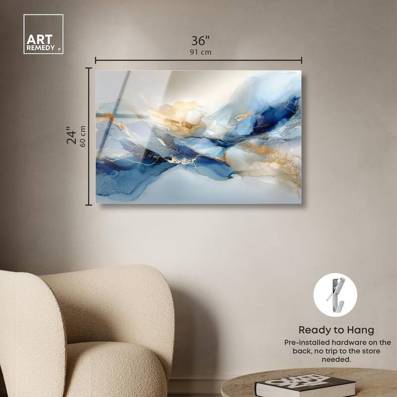 Postmodern Flow I Acrylic by Art Remedy, Ready to Hang